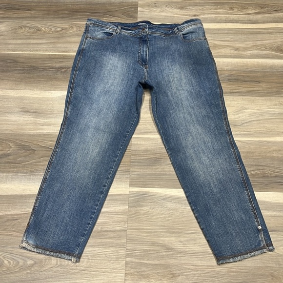 Olsen Mona slim blue denim jeans size 16 - Picture 2 of 9